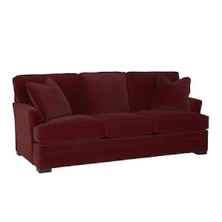 Transitional Sofa with Pluma Plush Cushions